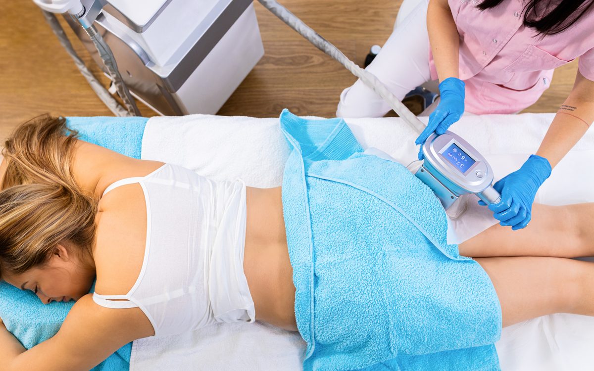 La zone est protégée par une membrane avant la mise en froid.